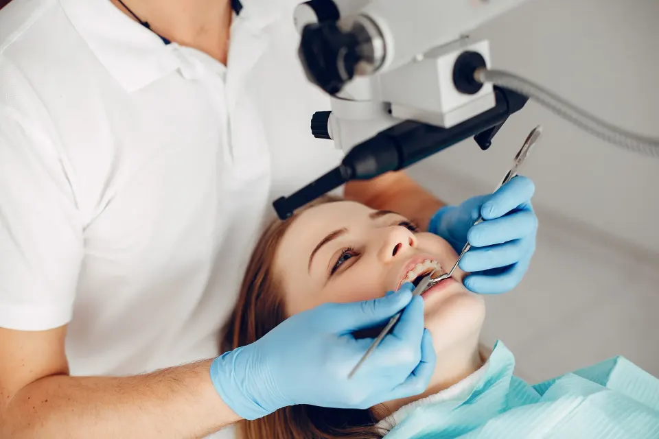Patient consulting about teeth grinding treatment at Dental World Longwood FL