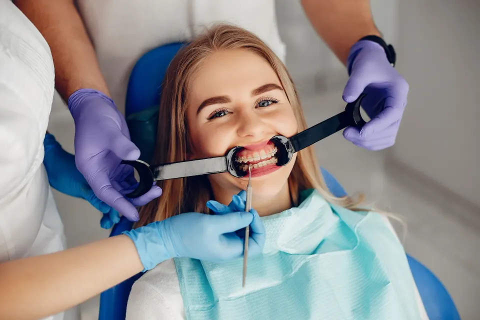 Abstract soft gradient background representing preventive dental care