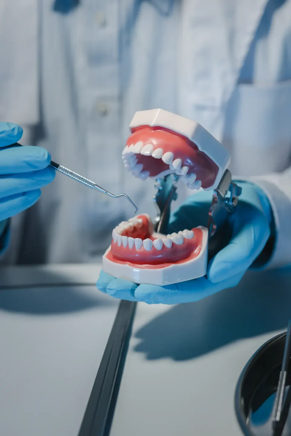 Custom denture fabrication materials used at Dental World Longwood