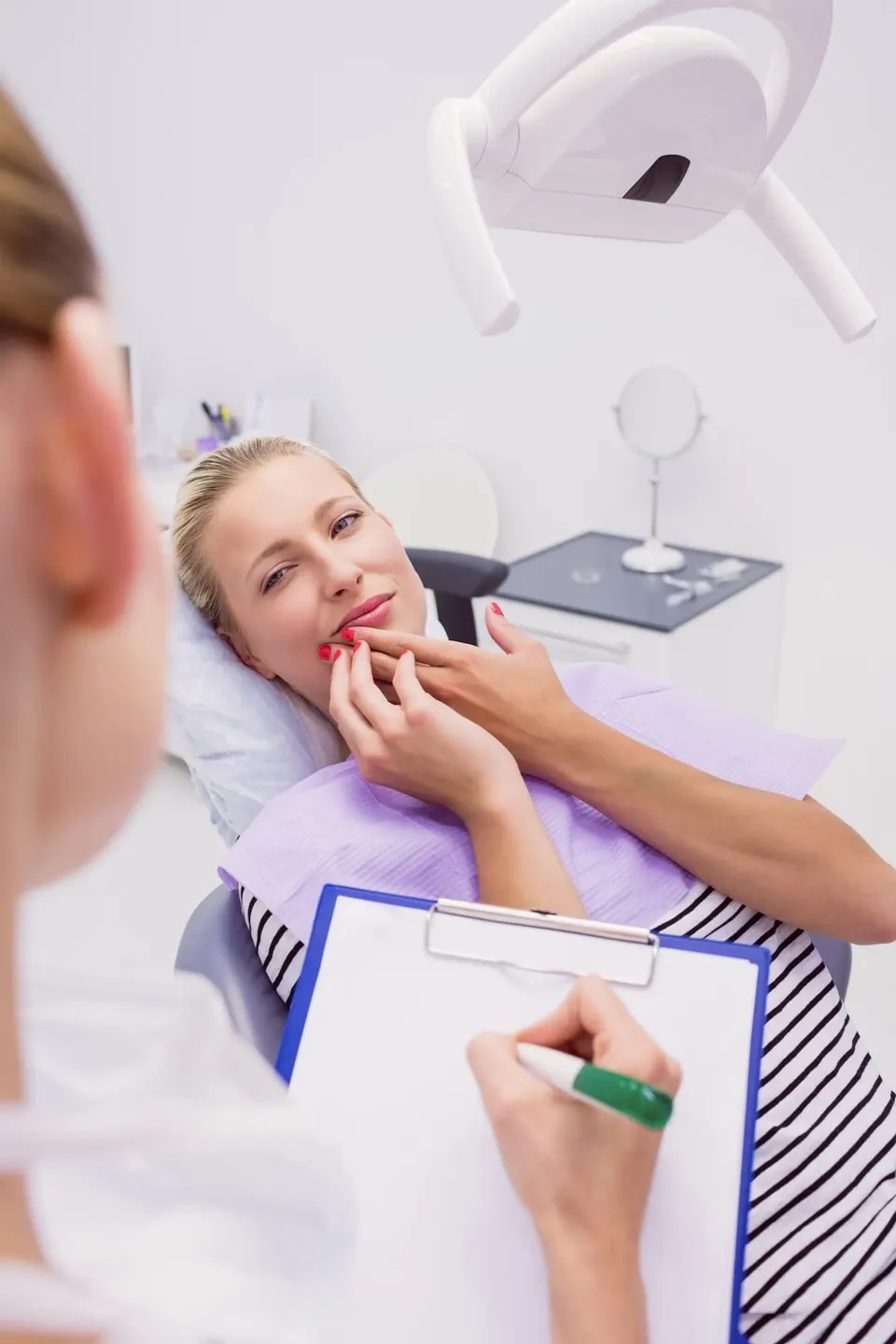 Patient concerned about tooth alignment at Dental World Longwood