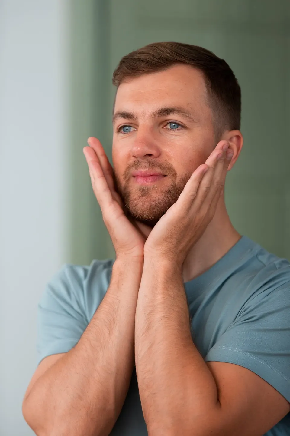 Person experiencing jaw pain and tension headache at Dental World Longwood FL