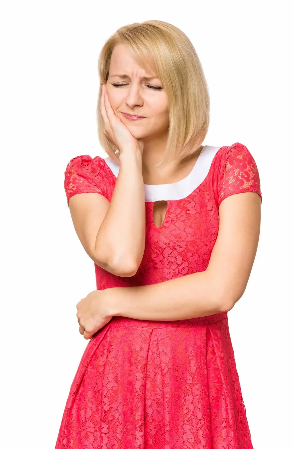Person concerned about tooth sensitivity at Dental World Longwood FL