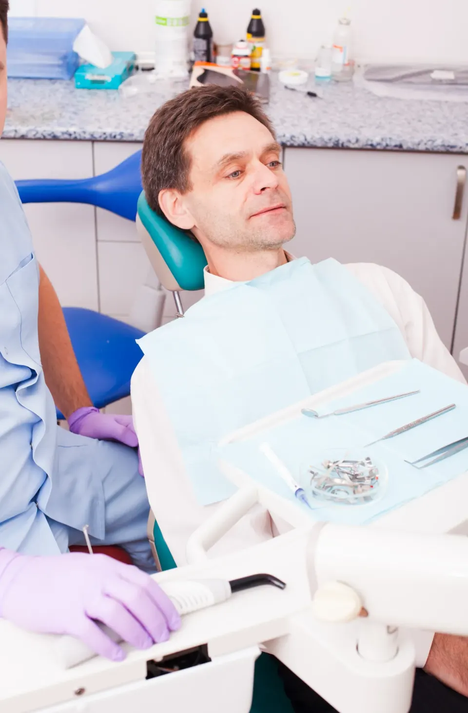 Patient reflecting on dental fear at Dental World Longwood FL