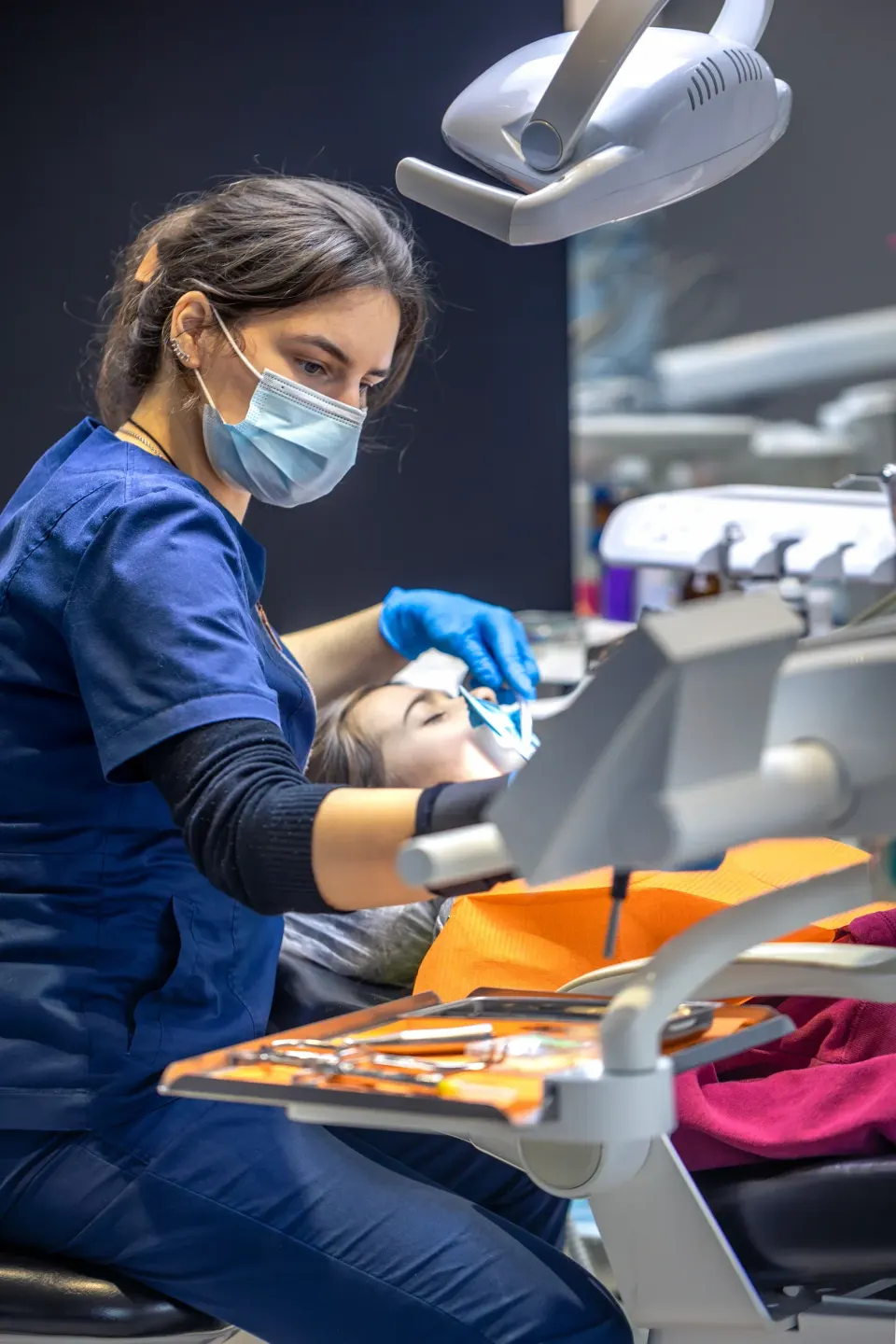 Confident patient portrait after dentures at Dental World Longwood