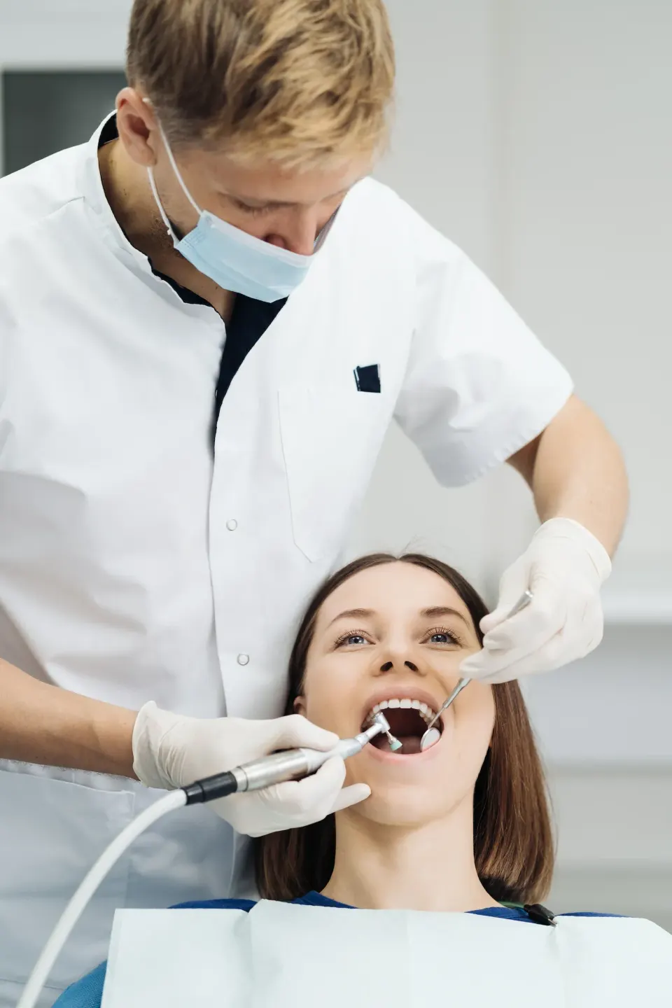 Patient consultation for teeth whitening at Dental World Longwood